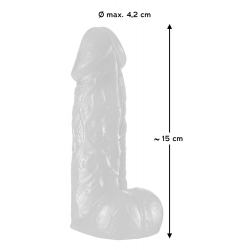 Dildo penis z jądrami Small Dong 15 cm