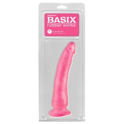 Basix Rubber Works Slim Dildo 17,8 cm PINK