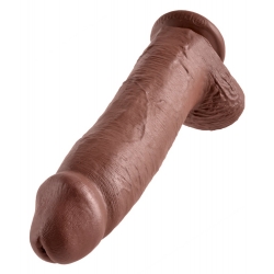 Dildo z jądrami King Cock 30,5 cm