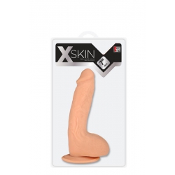 XSkin Dildo przyssawką i jądrami 17,5 cm